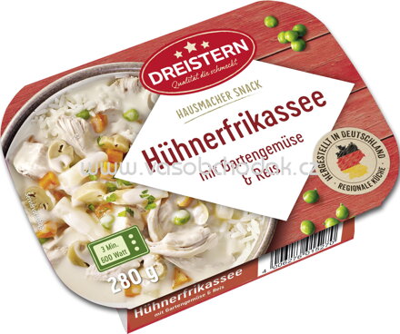 Dreistern Hausmacher Snack Hühnerfrikassee, 280g