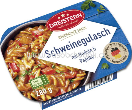 Dreistern Hausmacher Snack Schweinegulasch, 280g