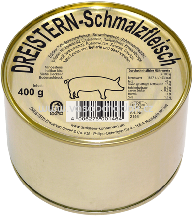 Dreistern Schmalzfleisch, 400g