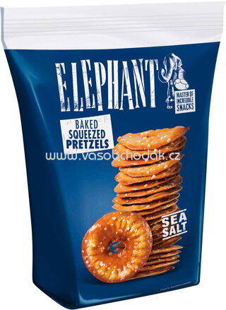 Elephant Squeezed Pretzels Sea Salt, 140g