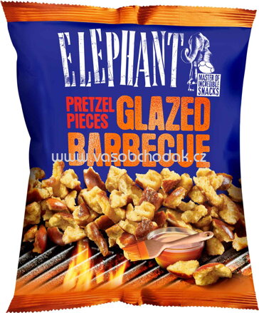 Elephant Pretzel Pieces Glazed Barbecue, 125g