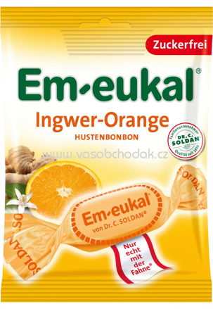Em-eukal Ingwer-Orange zuckerfrei, 75g