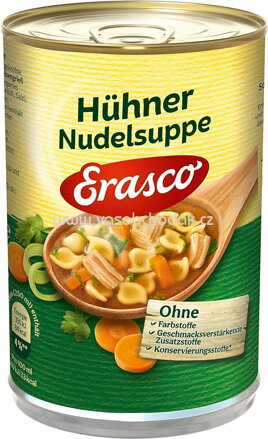 Erasco Hühner Nudelsuppe, 390 ml