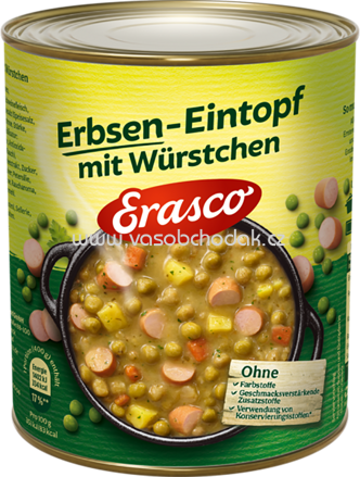 Erasco Erbsen-Eintopf mit Würstchen, 800g
