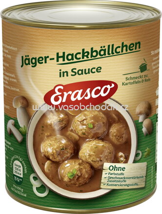 Erasco Jäger-Hackbällchen in Sauce, 800g