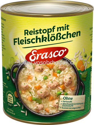 Erasco Reistopf mit Fleischklößchen, 800g