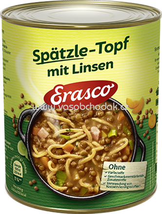 Erasco Spätzle Topf mit Linsen, 800g