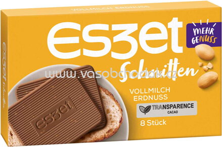 Eszet Schnitten Vollmilch Erdnuss, 8 St, 75g