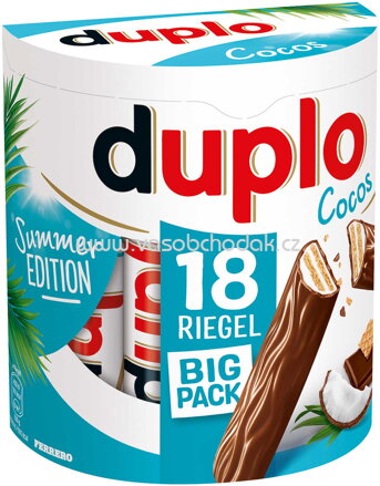 Ferrero Duplo Cocos Riegel, Big Pack, 18 St, 327g