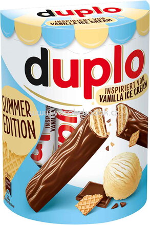 Ferrero Duplo Riegel Vanilla Ice Cream, 10 St, 182g