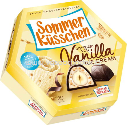 Ferrero Küsschen Sommer Küsschen Vanilla Ice Cream, 20 St, 184g