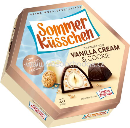 Ferrero Küsschen Sommer Küsschen Vanilla Cream & Cookie, 20 St, 182g