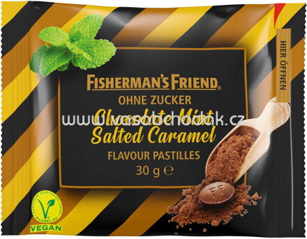 Fisherman's Friend Chocolate Mint Salted Caramel, ohne zucker, 30g