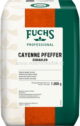Fuchs Professional Cayenne Pfeffer, gemahlen, 1 kg