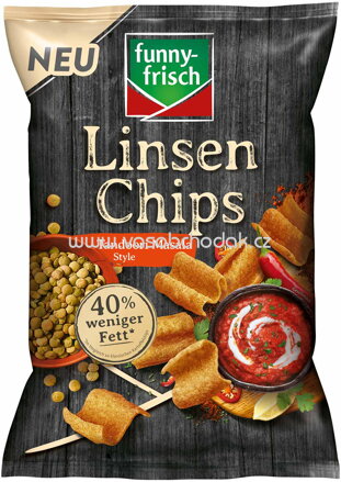 Funny-frisch Linsen Chips Tandoori Masala Style, 90g