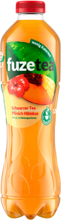 Fuze Tea Schwarzer Tee Pfirsich Hibiskus, 1l