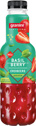 Granini Sensation Basil Berry Erdbeere Basilikum, 750 ml