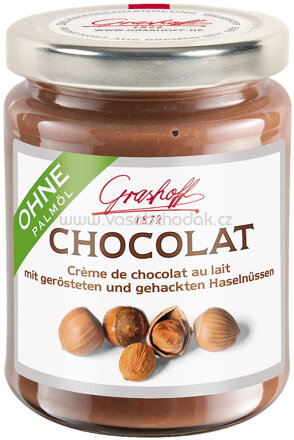 Grashoff Milch Chocolat mit gerösteten und gehackten Haselnüssen, 235g
