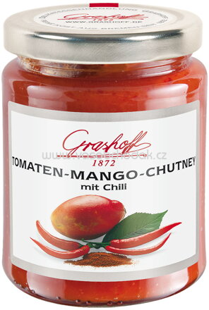 Grashoff Tomaten Mango Chutney mit Chili, 200 ml