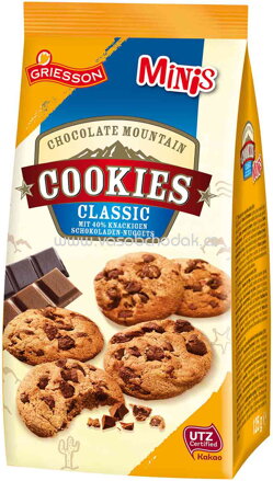 Griesson Chocolate Mountain Cookies Classic Minis, 125g