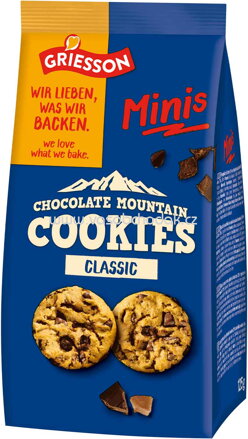 Griesson Chocolate Mountain Cookies Classic Minis, 125g