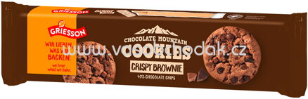 Griesson Chocolate Mountain Cookies Crispy Brownie, 150g