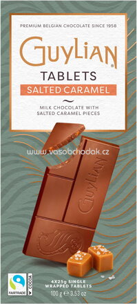 GuyLian Tablets Salted Caramel, 4x25g, 100g