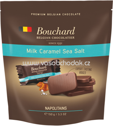 Halloren Bouchard Milk Caramel Sea Salt Belgian Chocolate, 150g