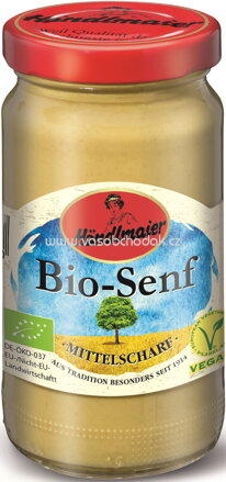 Händlmaier Bio Senf Mittelscharf, vegan, 200 ml