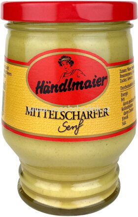 Händlmaier Senf Mittelscharf Glas, 250 ml