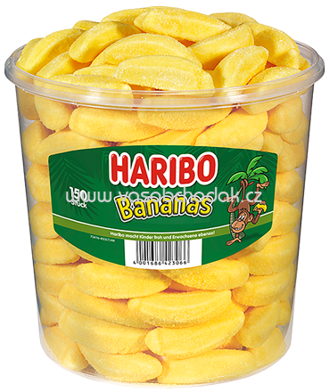 Haribo Bananas 150 St, Dose, 1050g