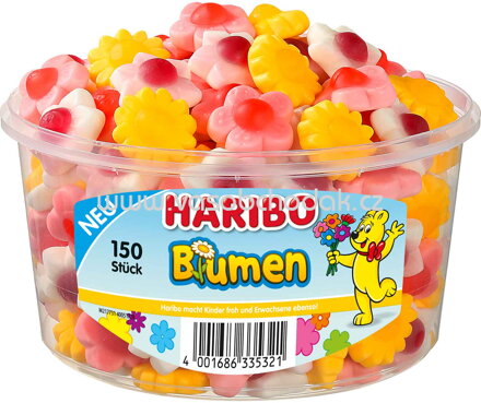 Haribo Blumen, 150 St, Dose, 1200g