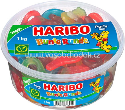 Haribo Bunte Runde veggie, 1 kg