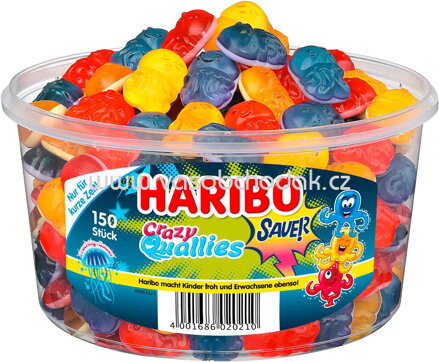 Haribo Crazy Quallies sauer, Dose 150 St, 1200g