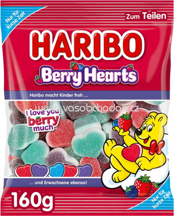 Haribo Berry Hearts, 160g
