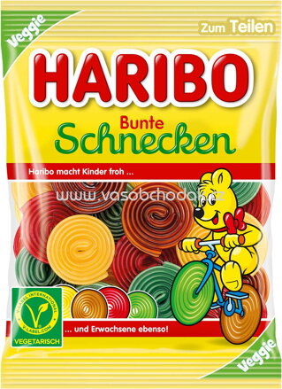 Haribo Bunte Schnecken vegetarisch, 160g