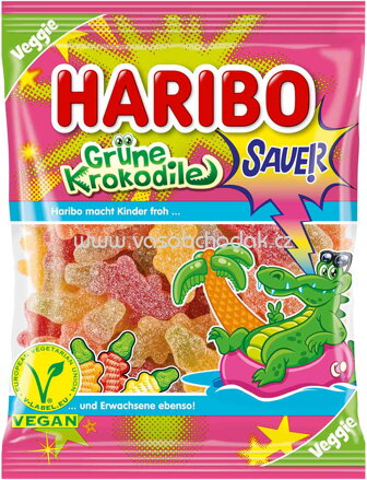 Haribo Grüne Krokodile Sauer, 175g