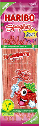 Haribo Spaghetti Strawberry sour vegan, 200g