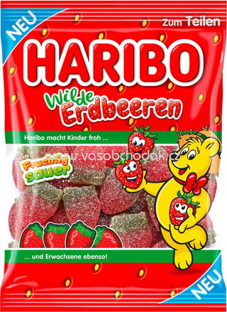 Haribo Wilde Erdbeeren, sauer, 175g