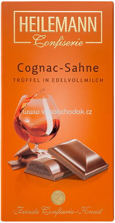 Heilemann Cognac-Sahne-Trüffel in Edelvollmilch-Schokolade, 100g