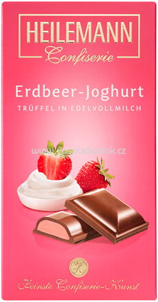 Heilemann Erdbeer-Joghurt Trüffel in Edelvollmilch-Schokolade, 100g