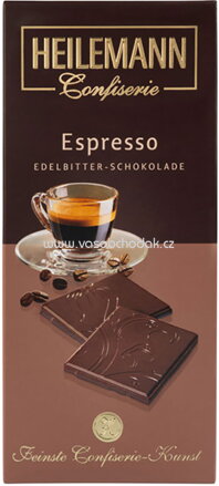 Heilemann Espresso Edelbitter-Schokolade, 80g