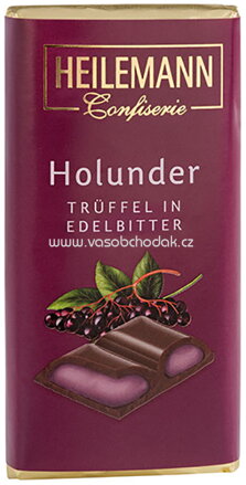 Heilemann Holunder-Trüffel in Edelbitter-Schokolade, 45g
