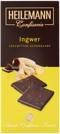 Heilemann Ingwer Edelbitter-Schokolade, 80g
