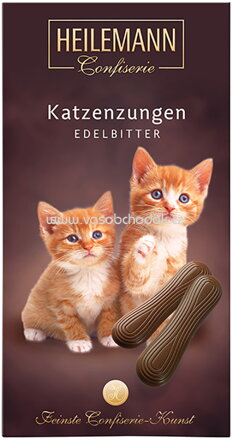 Heilemann Katzenzungen aus Zartbitter-Schokolade, 75g