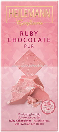Heilemann Ruby Chocolate pur, 80g