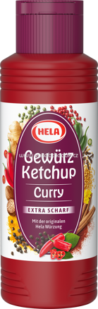 Hela Gewürz Ketchup Curry Extra Scharf, 300 ml