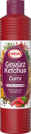 Hela Gewürz Ketchup Curry Extra Scharf, 800 ml