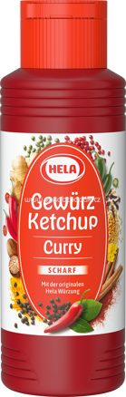 Hela Gewürz Ketchup Curry Scharf, 300 ml