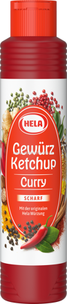 Hela Gewürz Ketchup Curry Scharf, 500 ml